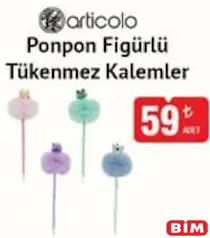 ARTİCOLO PONPON FİGÜRLÜ TÜKENMEZ KALEMLER indirimli fiyat ARTİCOLO PONPON FİGÜRLÜ TÜKENMEZ KALEMLER fiyat ve kampanya bilgisi